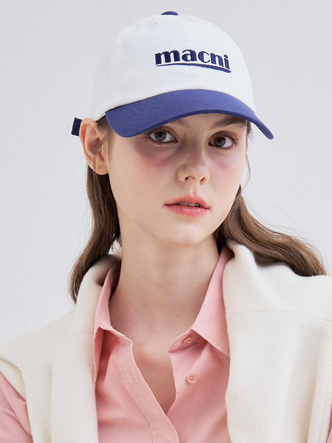 마크니]Y2K LOGO PATCH BALL CAP_PINK