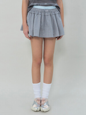 25SS MADISON CHECK SKIRT-PANTS (GREY CHECK)