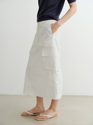 NYLON CARGO SKIRT (2 COLORS)