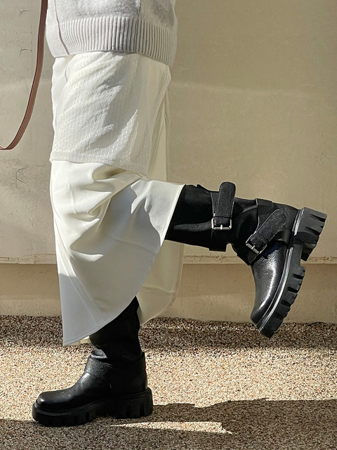 마리몽듀 [단독]VERO buckle boots _ 2colors