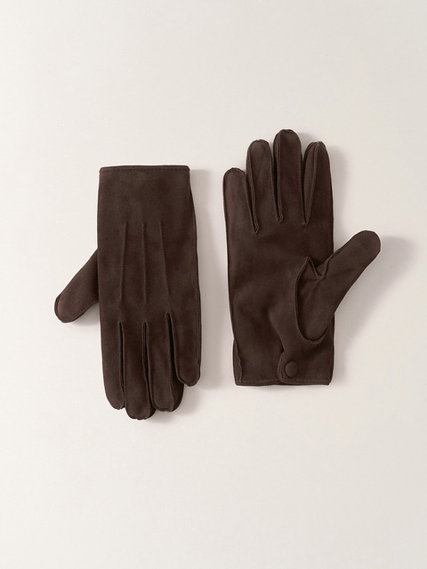 낫띵리튼 Gentle lamb skin gloves (Suede brown)