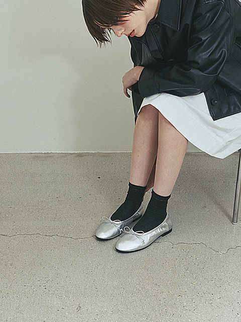 모이지 [리퍼브]EO2505 Shirring Flats
