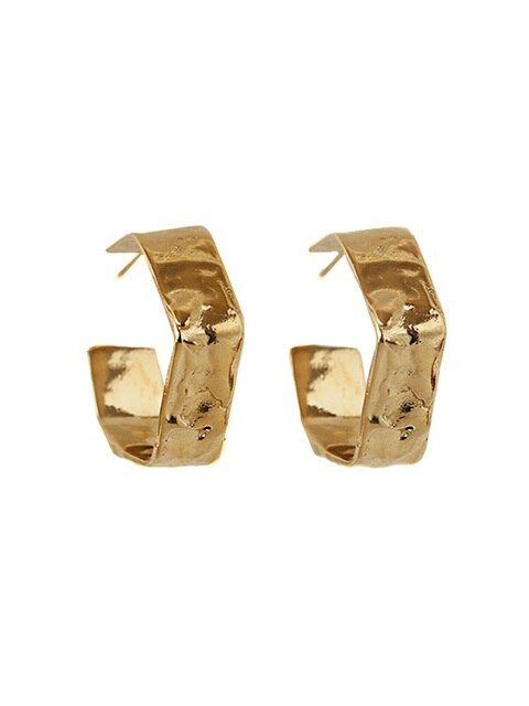 Angular melt gold earring SS17