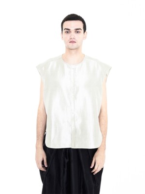 [UNISEX BRAND] DAOL SLEEVELESS_BEIGE