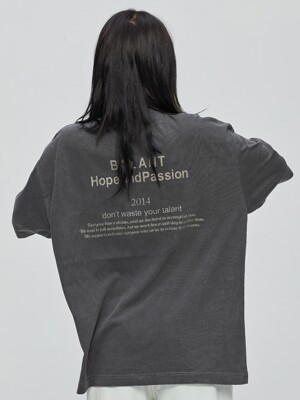 Pigment Hope and Passion Tshirt - Dark Gray
