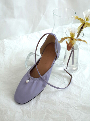 Drop pearls ankle strap Lavender