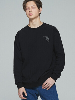 ELECTRIC M TO M SWEAT SHIRT (BLACK)