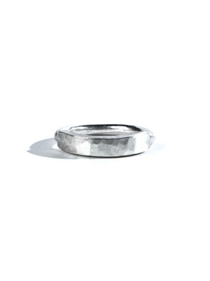 SEWN SWEN SILVER LINE HAMMER RING