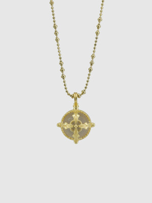 Cross vintage necklace - Clear