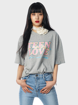 Retro Teen Love T-Shirts[Grey(UNISEX)]_UTT-ST19