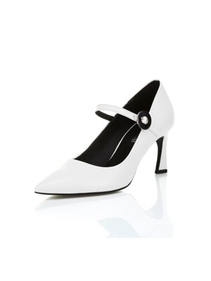 Mary jane pumps- MD1003 White