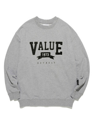 1973 VALUE LOGO SWEAT SHIRTS GREY