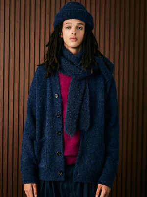 BOUCLE CARDIGAN [NAVY]