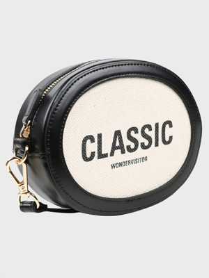 Classic oval mini cross bag [Black]