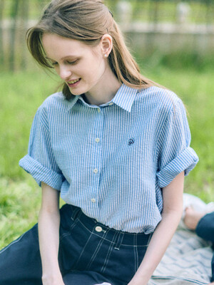 [뉴컬러]Stripe Half Sleeve Shirt_10color