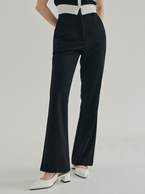 FJD BOOTSCUT SLACKS BLACK