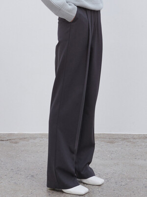 OU977 tailor wide pants (charcoal)