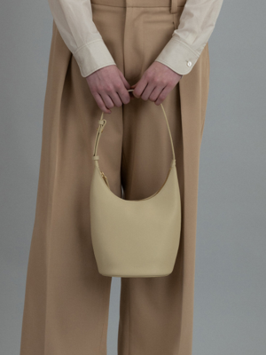 Mini around hobo bag Naples butter