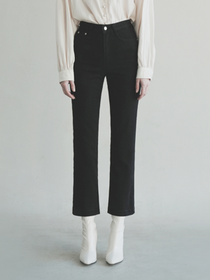 [-6cm 숏버전 추가] W1006 STRAIGHT DENIM PANTS_BLACK