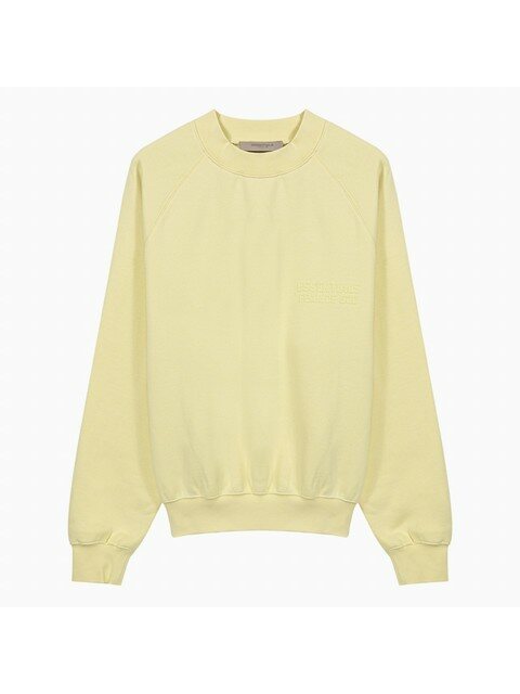 럭셔리어패럴 - 피어오브갓 (Fear of God) - 22FW 피어오브갓 에센셜 카나리아 옐로우 기모 맨투맨 192SU222046F