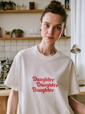 Daughter Daughter Daughter T-shirt, red
