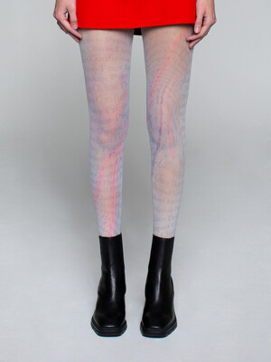 Marble letter tights