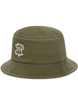 1754 CLASSIC LOGO BUCKET HAT 카키브라운