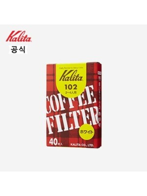 칼리타 102 커피필터 40매 화이트 핸드드립_(1295269)