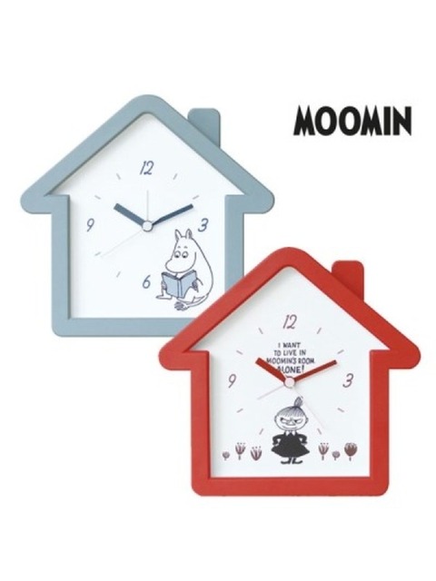 생활용품 - 키티야 (kittyya) - 일본 수입 무민 하우스형 탁상 벽걸이 시계