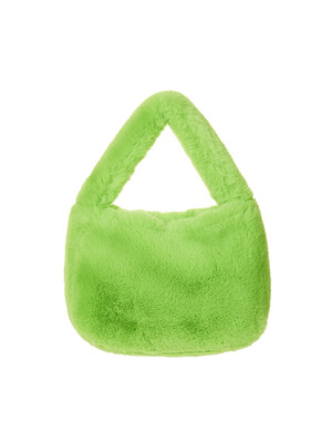 KEETY RABBIT fur mini bag [neon green]