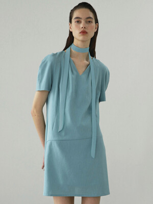 modern mini dress_mint