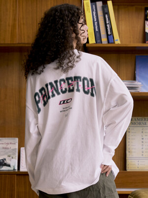 Princeton Overlay Long-Sleeved T-Shirt (WHITE)