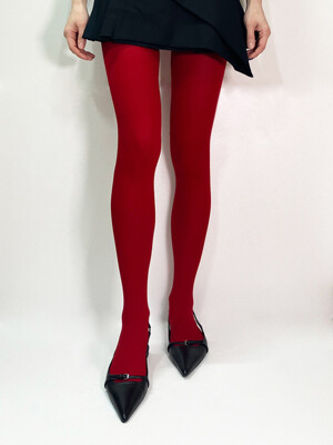 Basic Color Tights (Red)