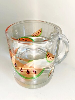 Toy watermelon glass mug (gloss)