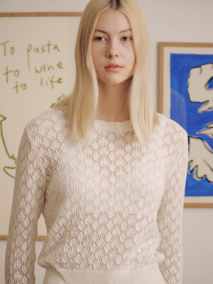 [Nature] Cotton Blended Skashi Pullover  Ivory (WE4451C720)