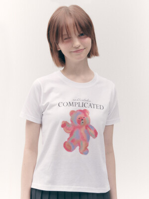 Complicated Crop T-Shirts ACR503 (White)