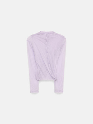 Twisted Sheer Top (Lavender)