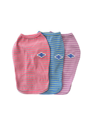 코튼 스트라이프베스트 실내복 M-6XL 3colors