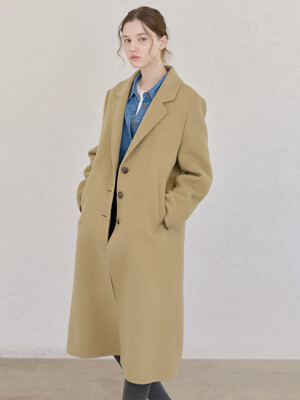 24FN relax-fit single handmade coat [B/BE]
