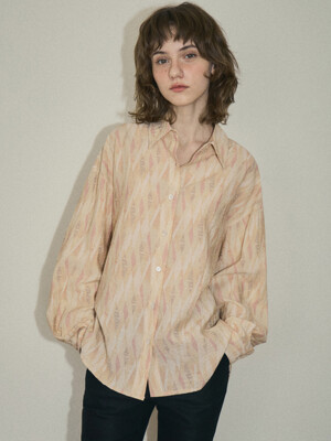 Vintage printing shirt_Warm orange(O25-SH01)