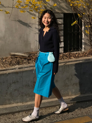 [딘디 PICK]25 Bermuda Pants_Turquoise Blue