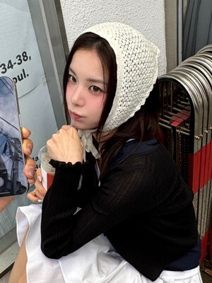 [인플루언서 PICK] SIS Crochet Scarf Bonnet_SCMF90531IV