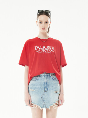 18SP FICTION T-SHIRT(RED)