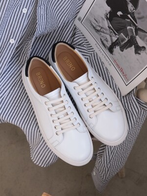 Round Off-White Sneakers Suede Blue#0206R