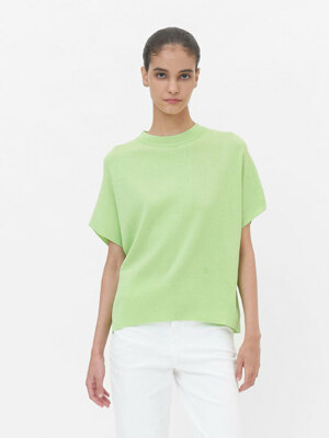 LIME ANI PERFECT HIGH NECK TOP
