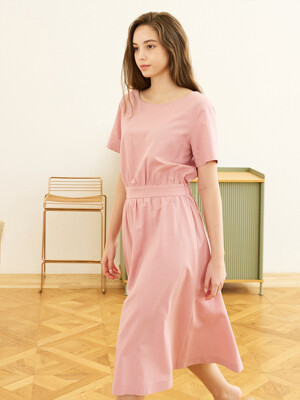 Linen Boat-neck Dress (4 color)