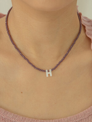 INITIAL BEAM NECKLACE
