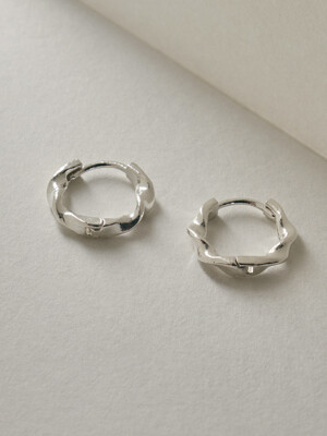 Silver925_York Earring_One touch (3color)