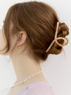 Marble Twist Hair Claw Clip (Orange Blossom)