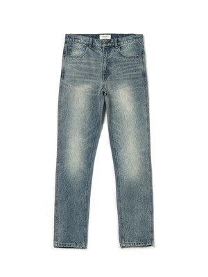 SKINNY JEANS WASHED BLUE DENIM